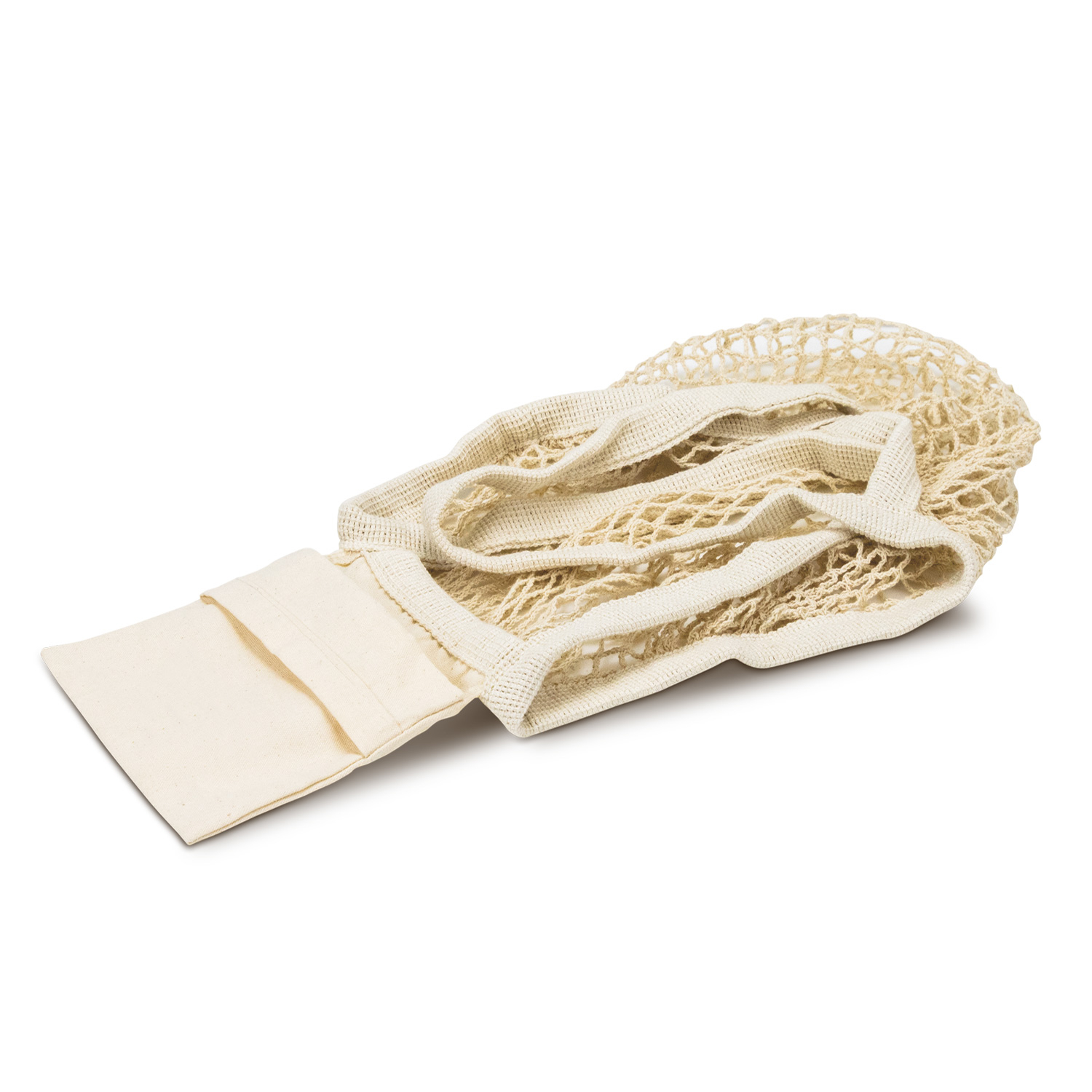 Cotton Mesh Foldaway Tote Bag - Image 4