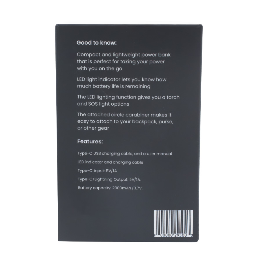 Thorfinn 2,000mAh Mini Power Bank - Image 3