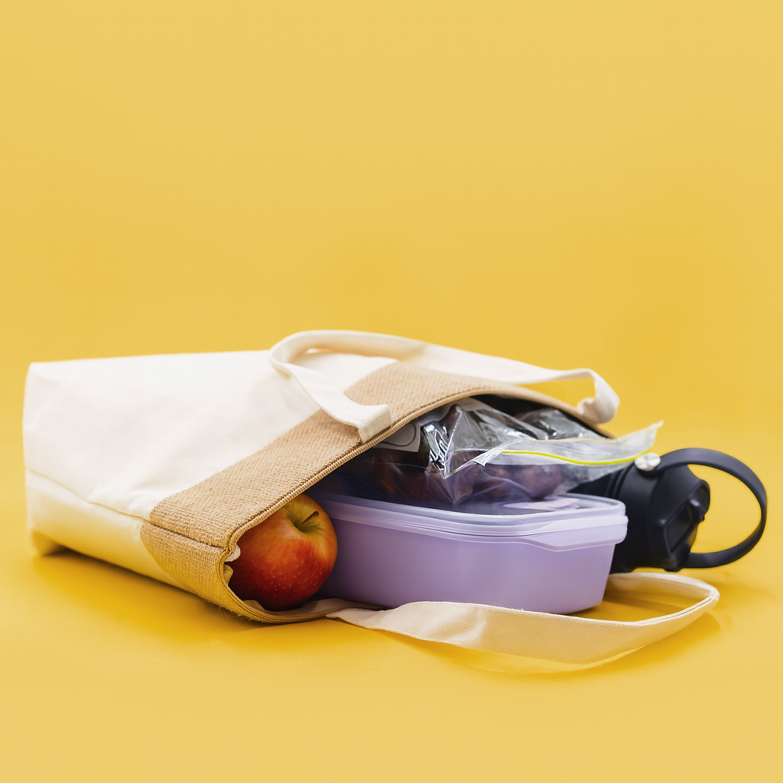 The Brooke Jute and Cotton Cooler Bag - Image 5