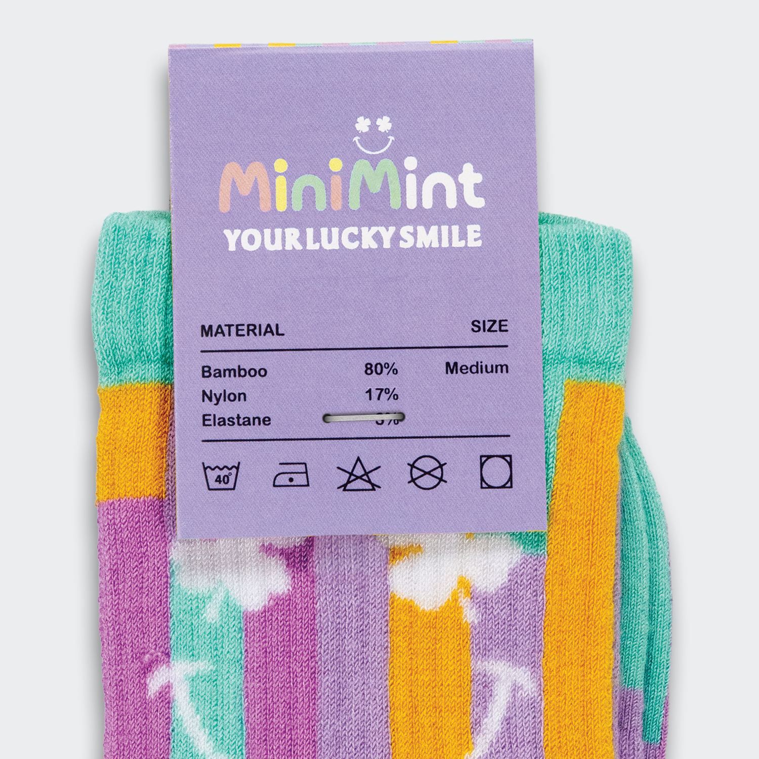 Pixel Knitted Bamboo Socks - Image 4