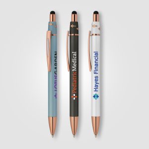 Orbit Spinner Metal Pen with Stylus