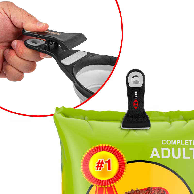 Collapsible Silicone Pet Food Scoop & Bag Clip - Image 7