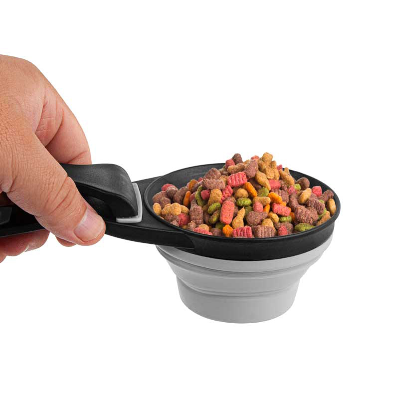Collapsible Silicone Pet Food Scoop & Bag Clip - Image 6