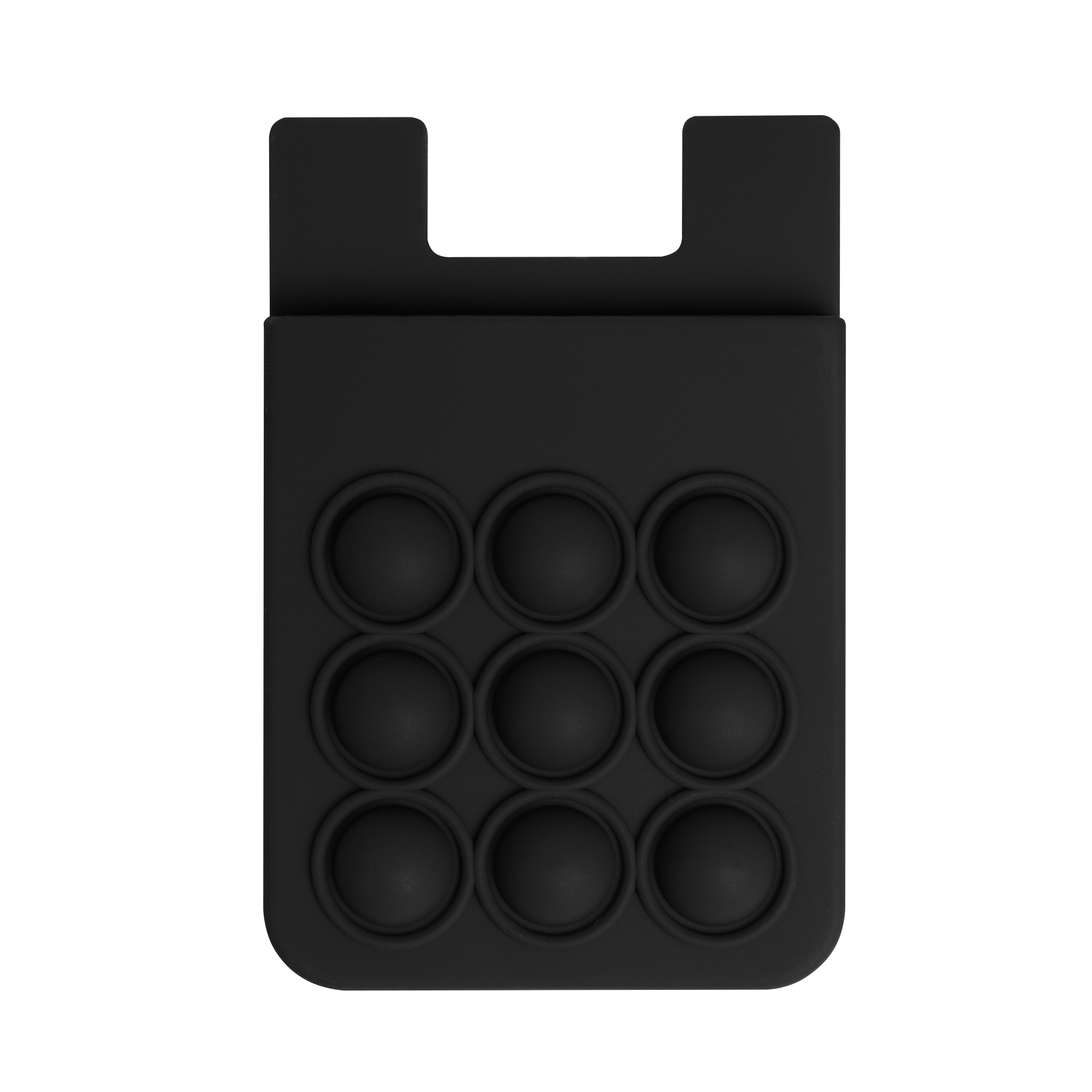 Popper Stress Reliever Silicone Phone Wallet - Image 3