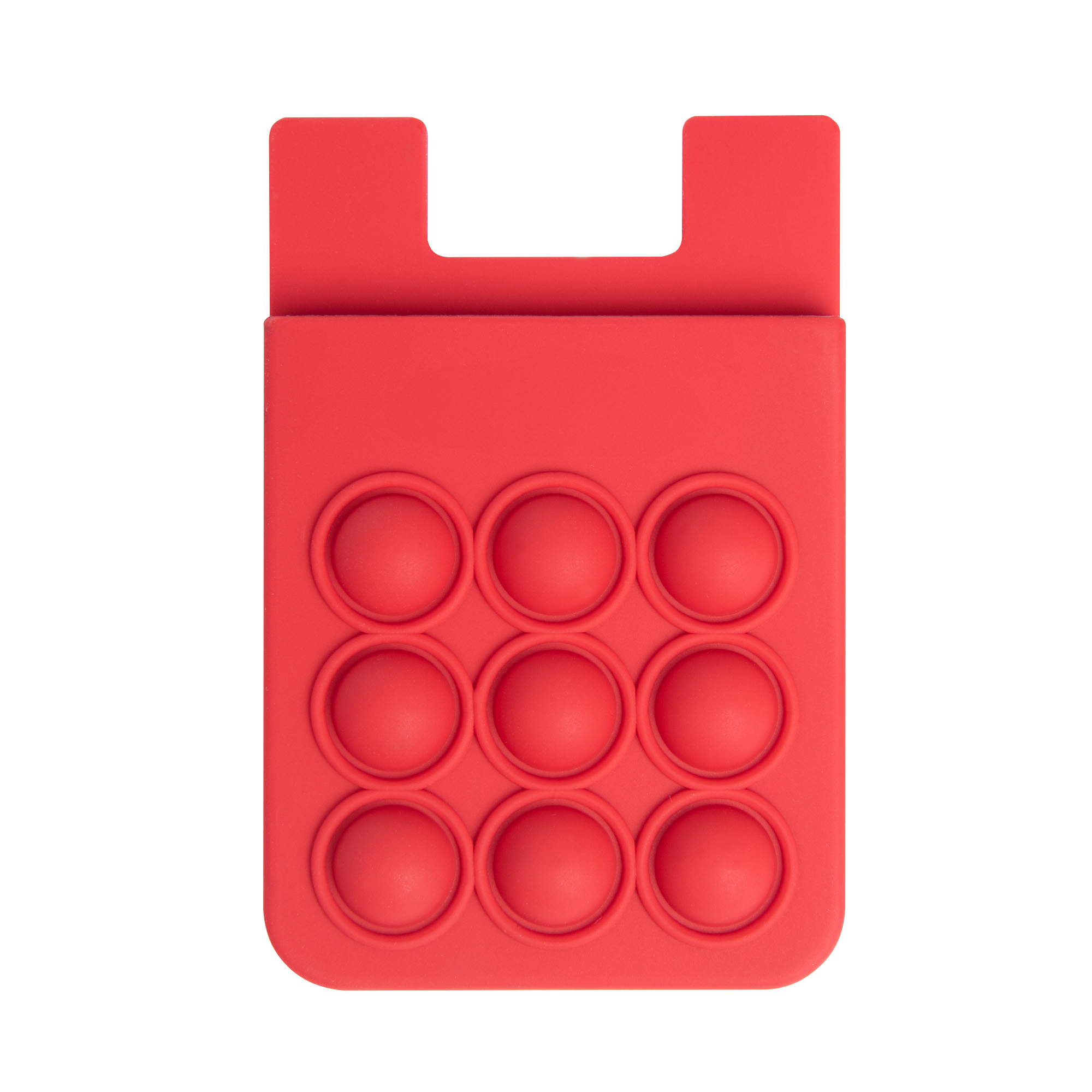 Popper Stress Reliever Silicone Phone Wallet - Image 2