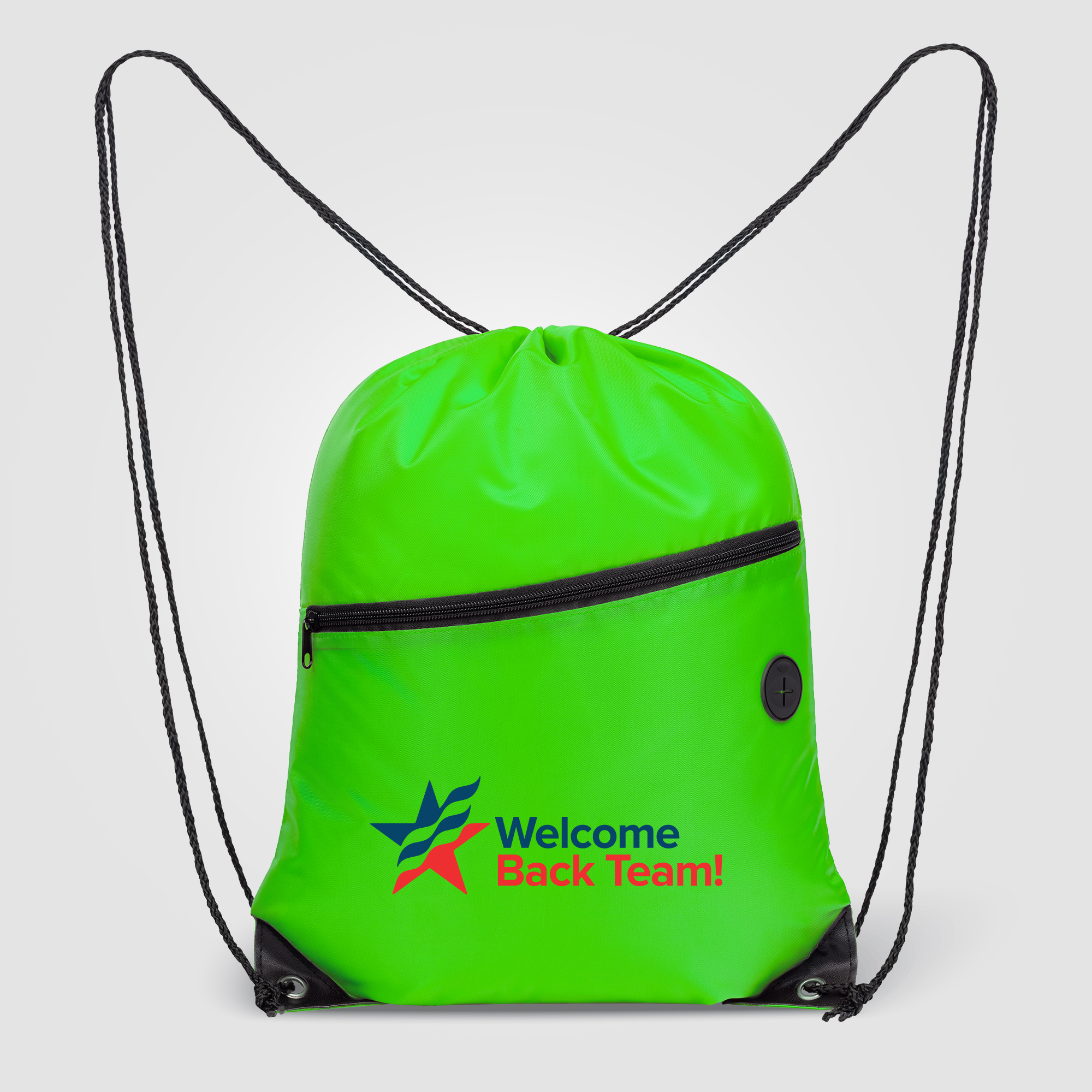 Daypack - Drawstring Backpack - 210D Polyester - Image 5