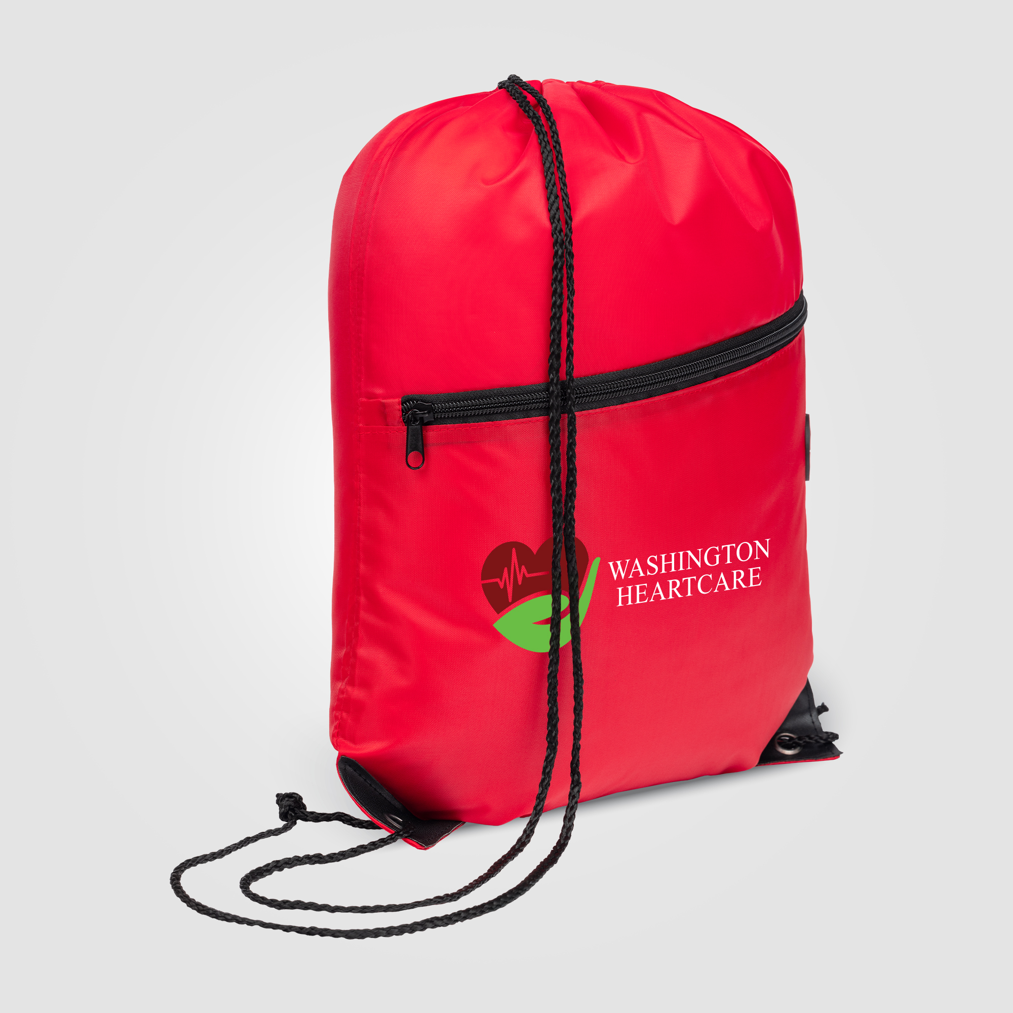 Daypack - Drawstring Backpack - 210D Polyester - Image 4